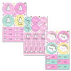 Personalised Baby Unicorn Sticker Set | Birthday Gift