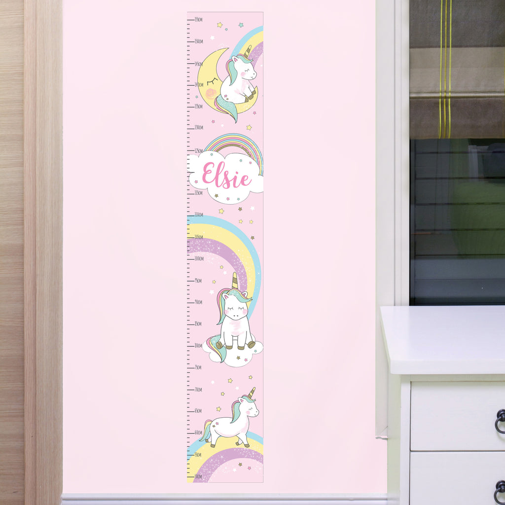 Personalised Baby Unicorn Height Chart | Keepsakes