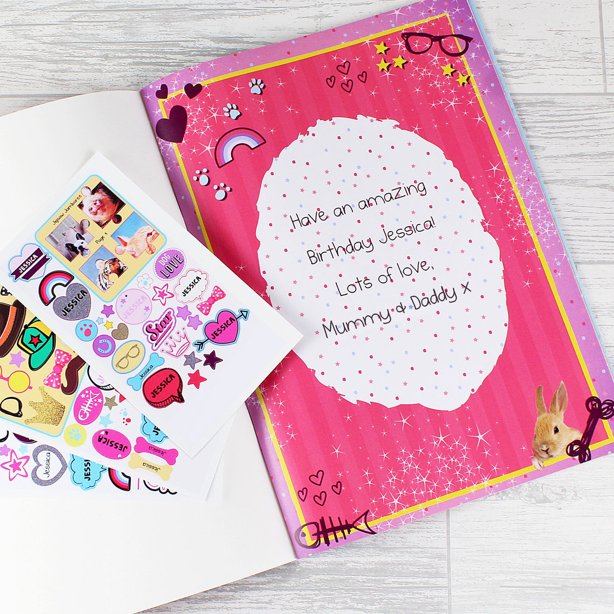 Personalised Rachael Hale Adorable Animals Activity Book With Stickers | Books | Inspired Creative Gifts