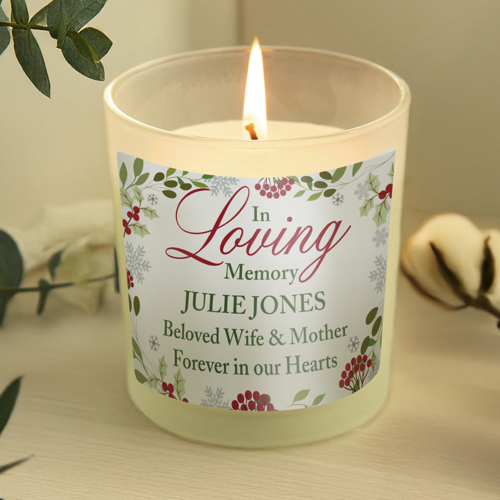Personalised In Loving Memory Scented Jar Candle | Candles & Reed Diffusers | Inspired Creative Gifts