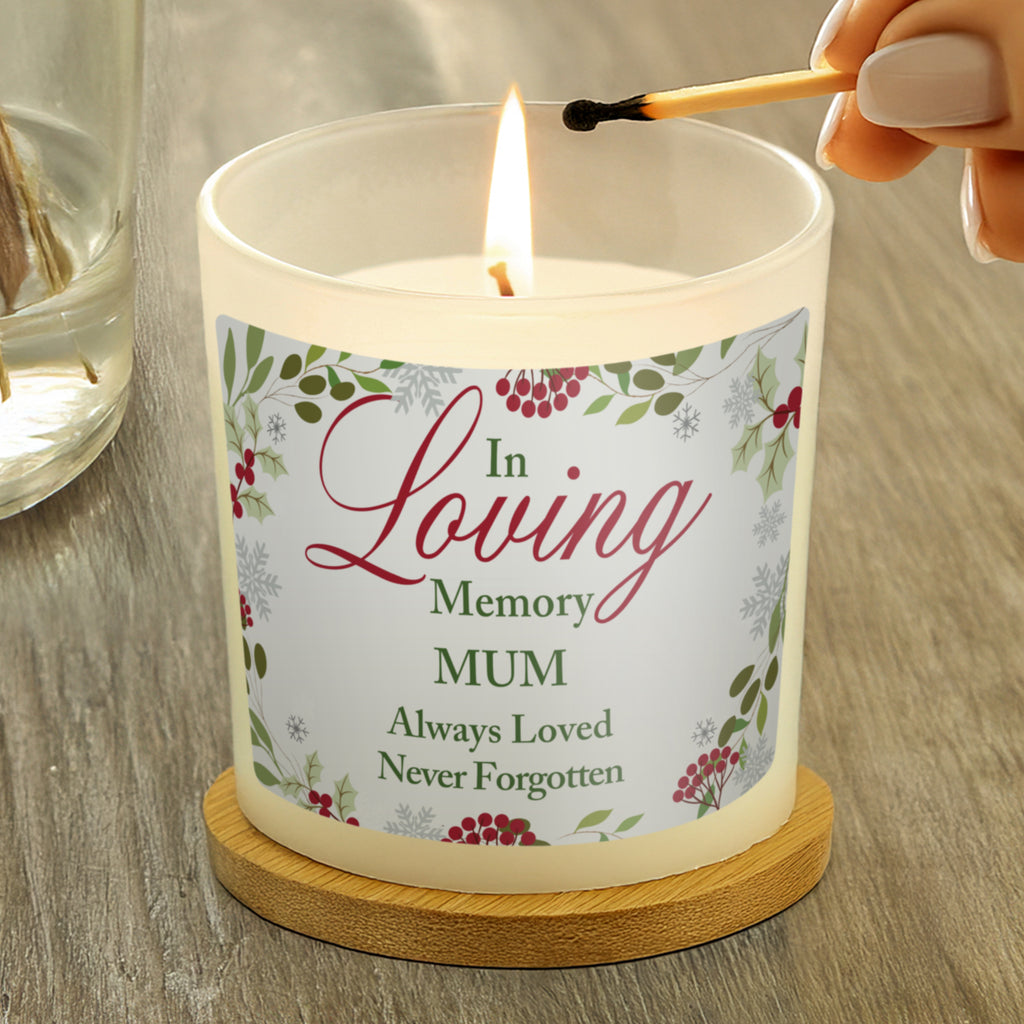 Personalised In Loving Memory Scented Jar Candle | Candles & Reed Diffusers | Inspired Creative Gifts
