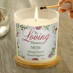 Personalised In Loving Memory Scented Jar Candle | Candles & Reed Diffusers | Inspired Creative Gifts