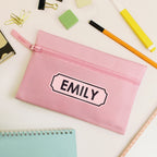 Personalised Pink Pencil Case for Birthday