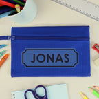 Personalised Blue Pencil Case | Stationery & Pens