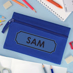 Personalised Blue Pencil Case | Stationery & Pens