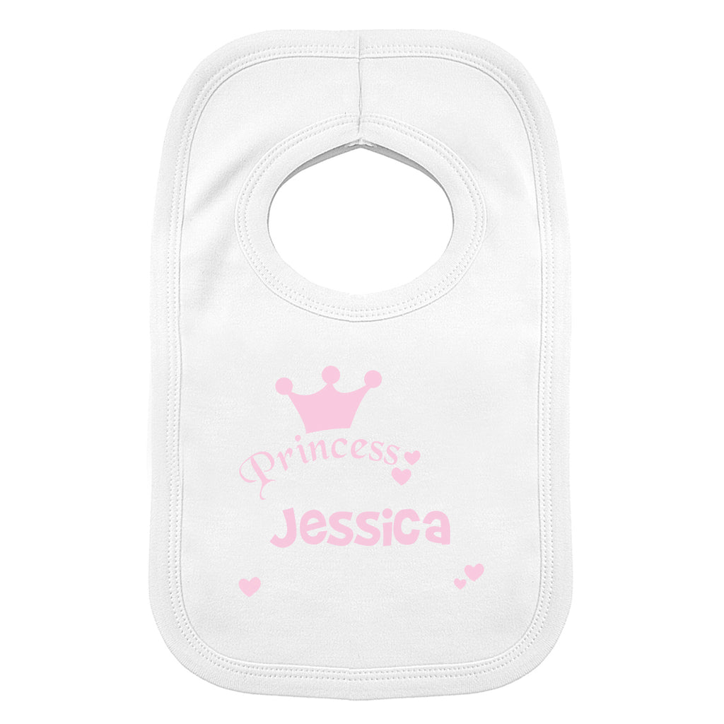 Personalised Princess Bib | Mealtime Essentials | New Baby Gift