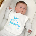 Personalised Prince Bib | Mealtime Essentials | New Baby Gift