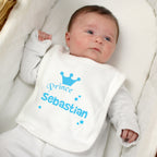Personalised Prince Bib | Mealtime Essentials | New Baby Gift