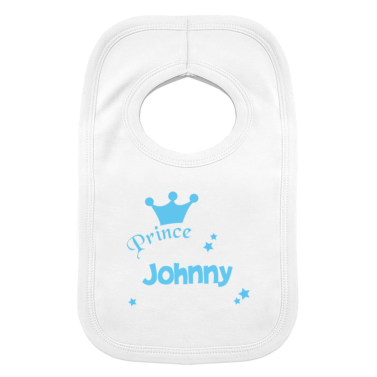 Personalised Prince Bib | Mealtime Essentials | New Baby Gift