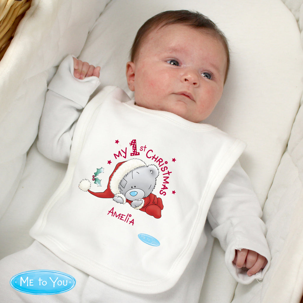 Personalised Me To You My 1st Christmas Bib for Christmas