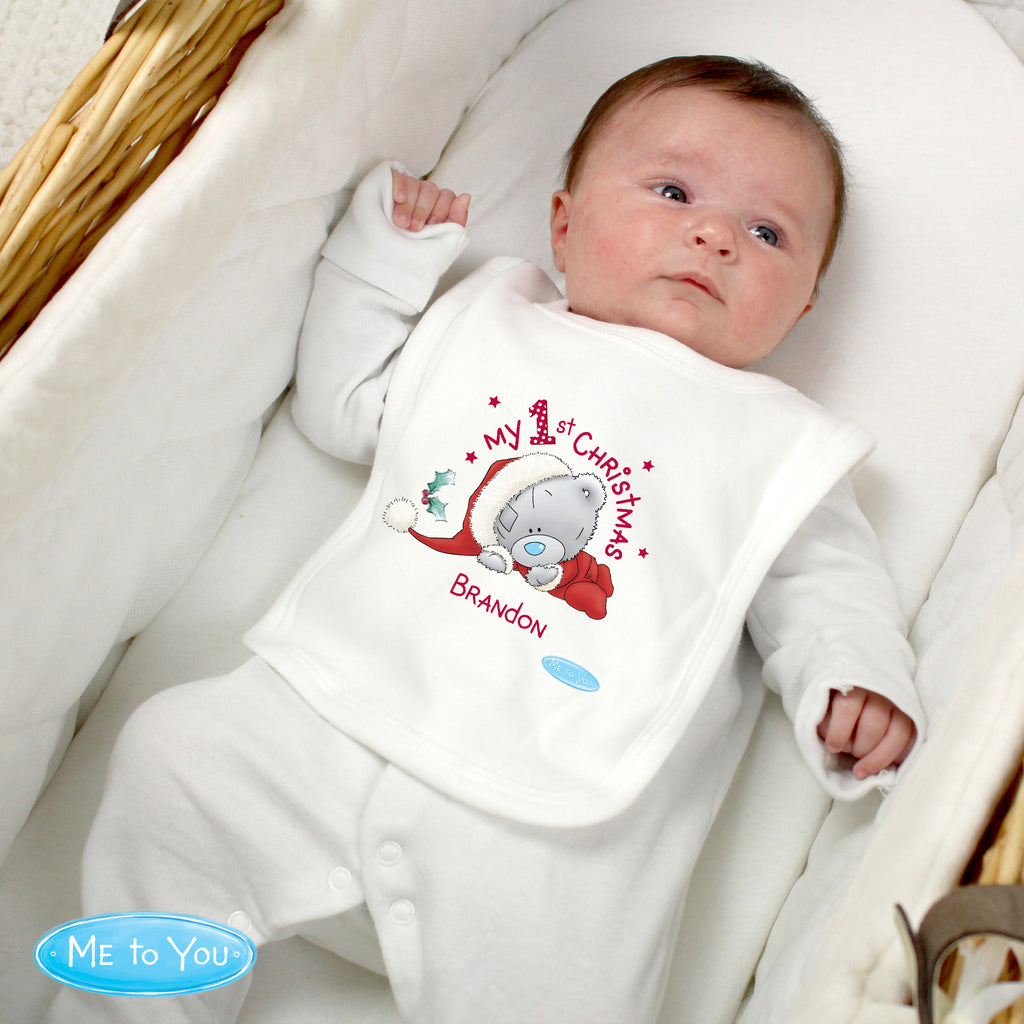 Personalised Me To You My 1st Christmas Bib for Christmas
