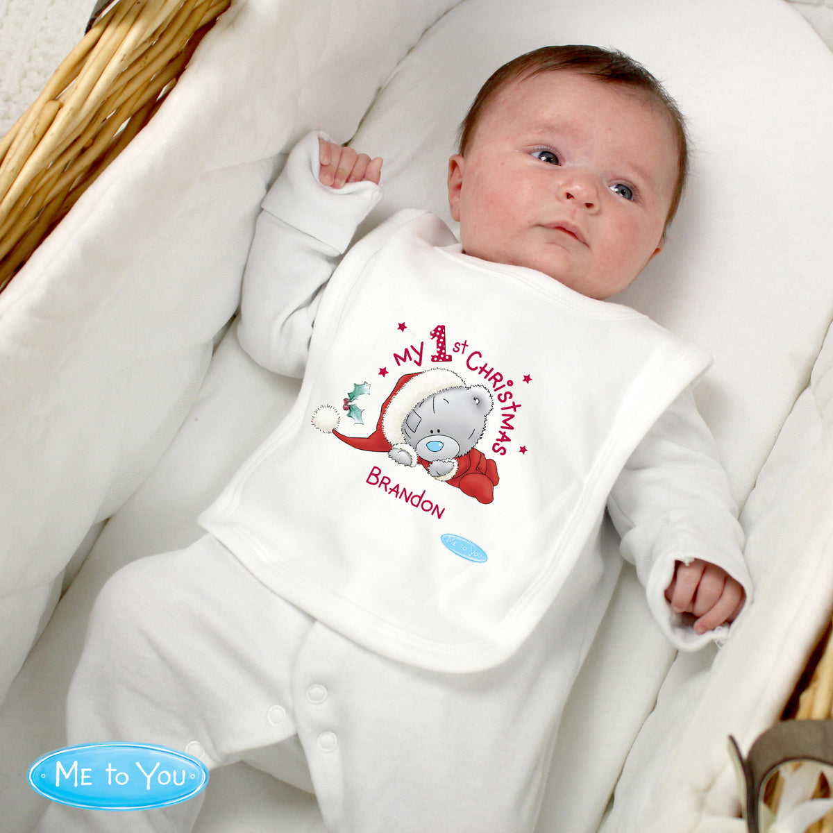 Personalised Me To You My 1st Christmas Bib for Christmas