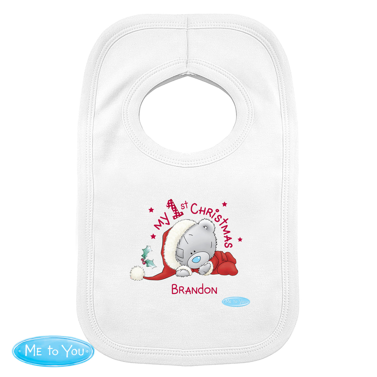 Personalised Me To You My 1st Christmas Bib for Christmas