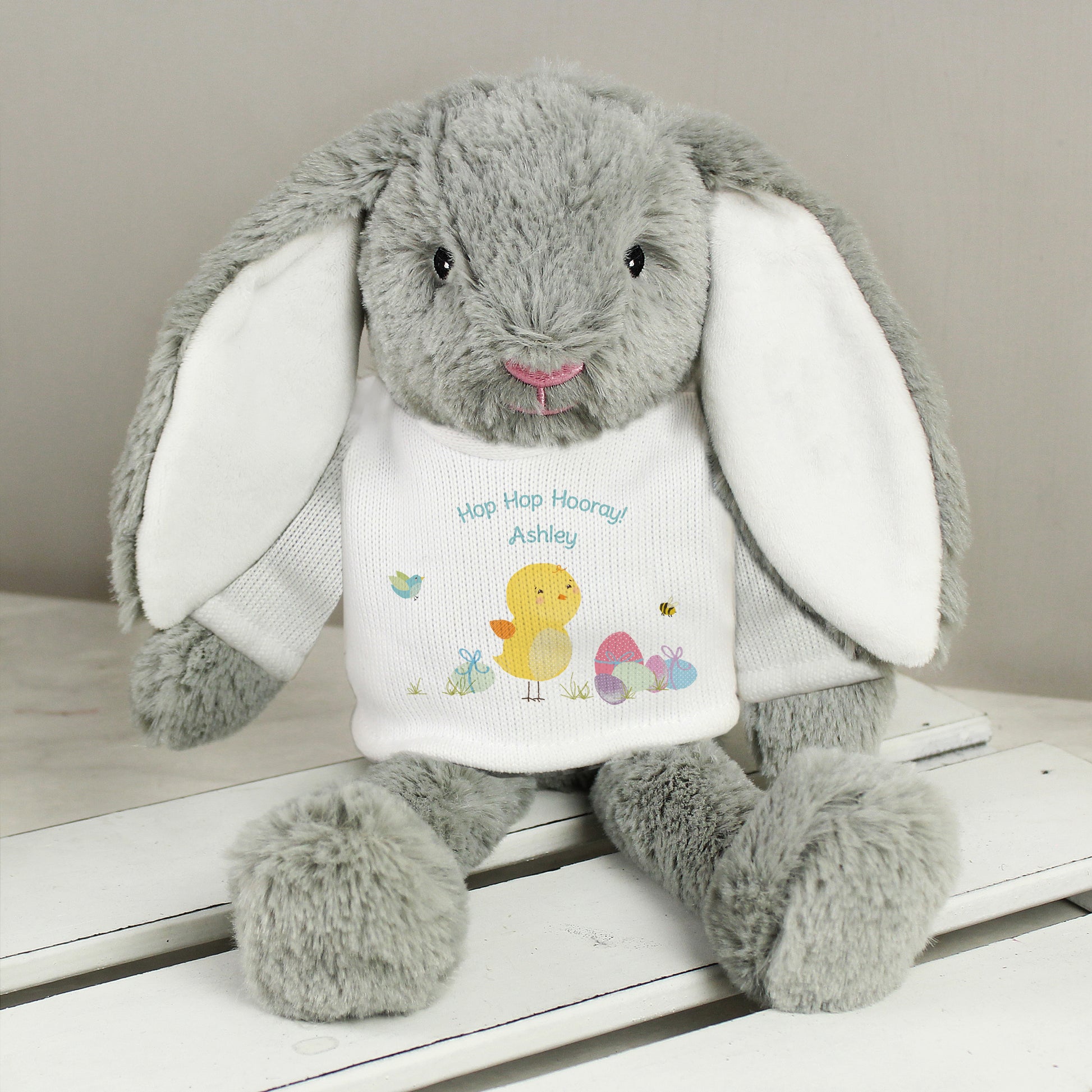 Personalised Easter Meadow Bunny Rabbit - Plush Soft Toy - Inspired Creative Gifts