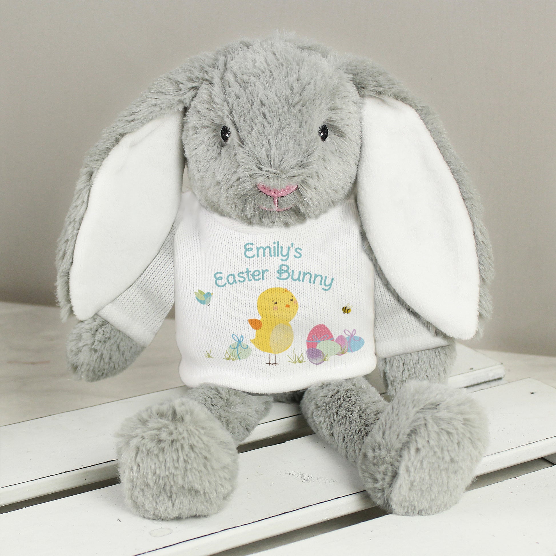 Personalised Easter Meadow Bunny Rabbit - Plush Soft Toy - Inspired Creative Gifts