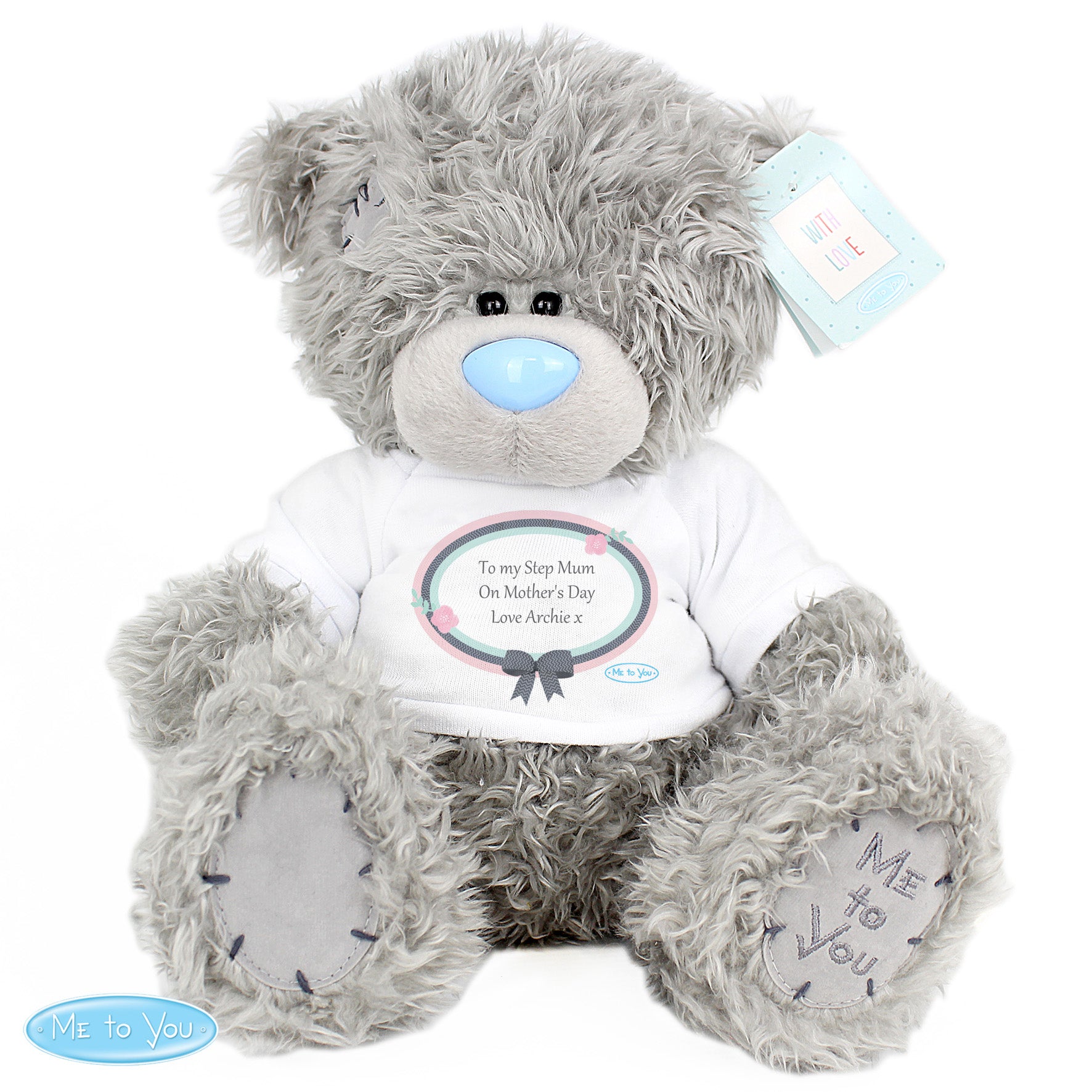 Personalised Me To You Bear Pastel Bow - Plush Soft Toy - Inspired Creative Gifts