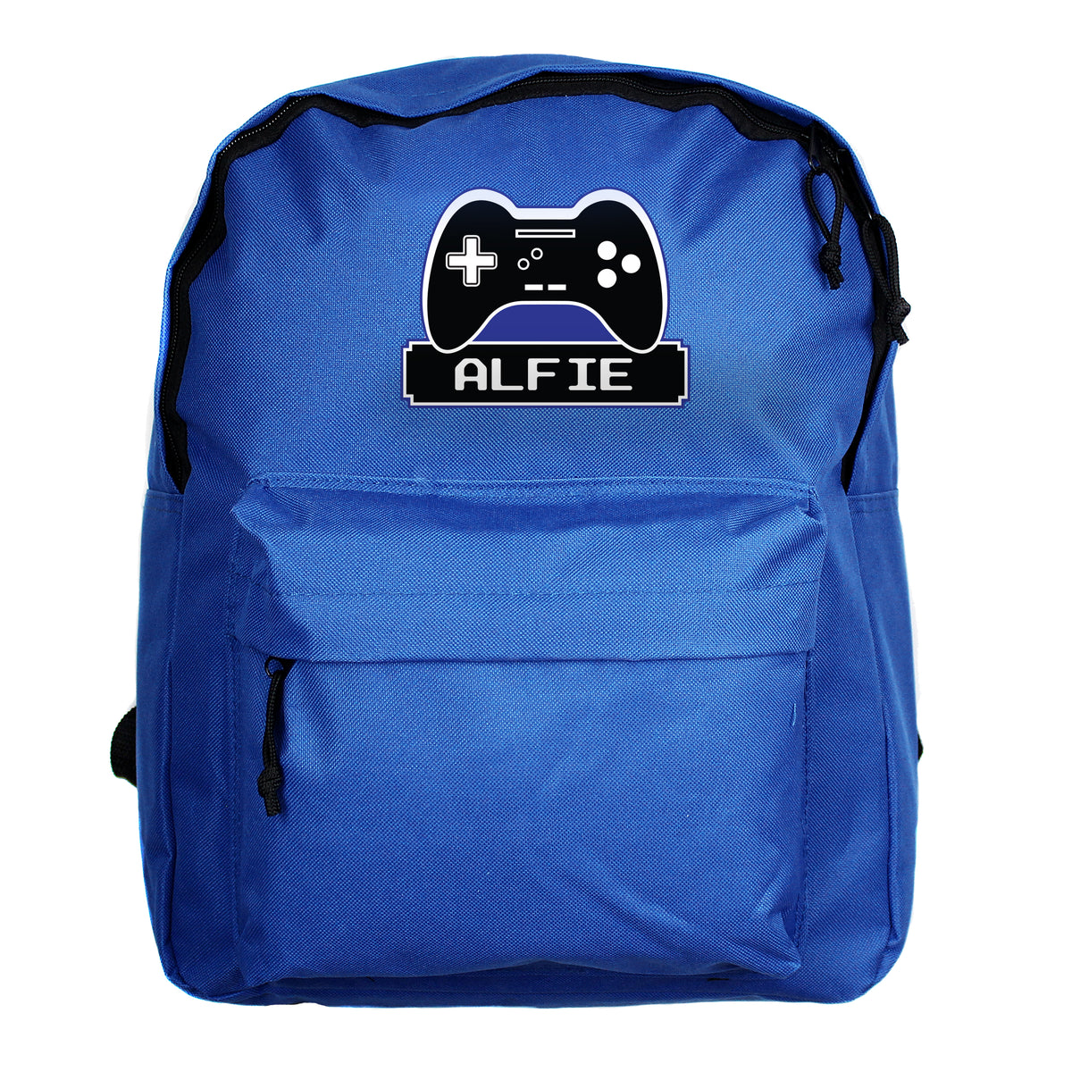 Personalised Gaming Blue Backpack for Birthday