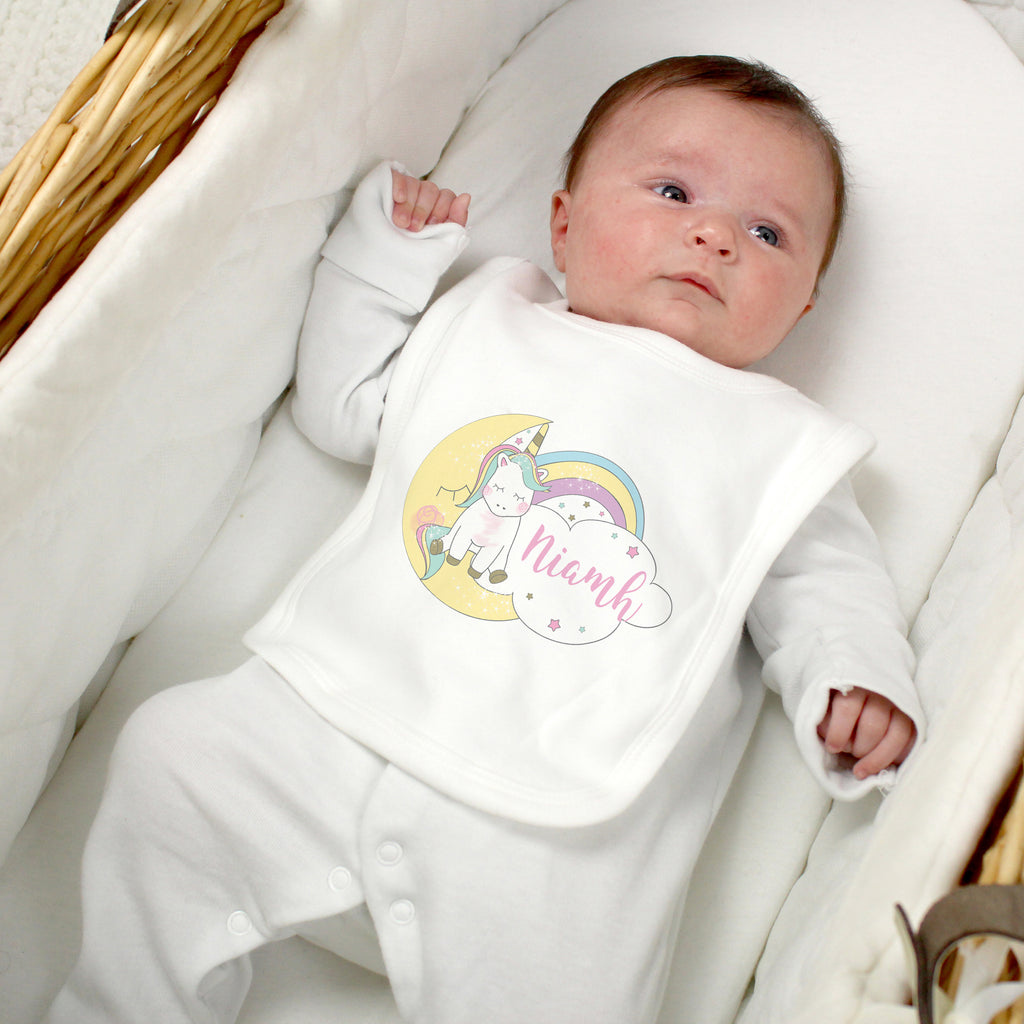 Personalised Baby Unicorn Bib | Mealtime Essentials