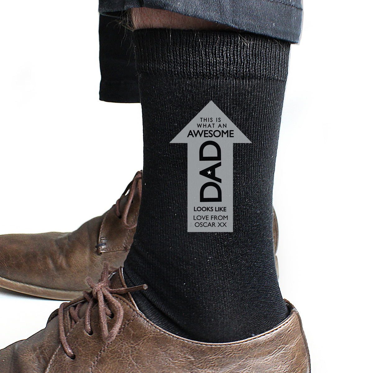 Personalised Awesome Dad Men's Socks | Christmas Gift