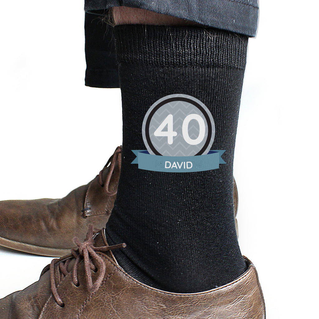 Personalised Birthday Men's Socks for Anniversary