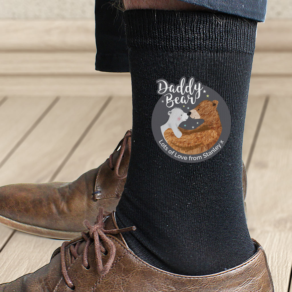 Personalised Daddy Bear Men's Socks | Clothing | Christmas Gift