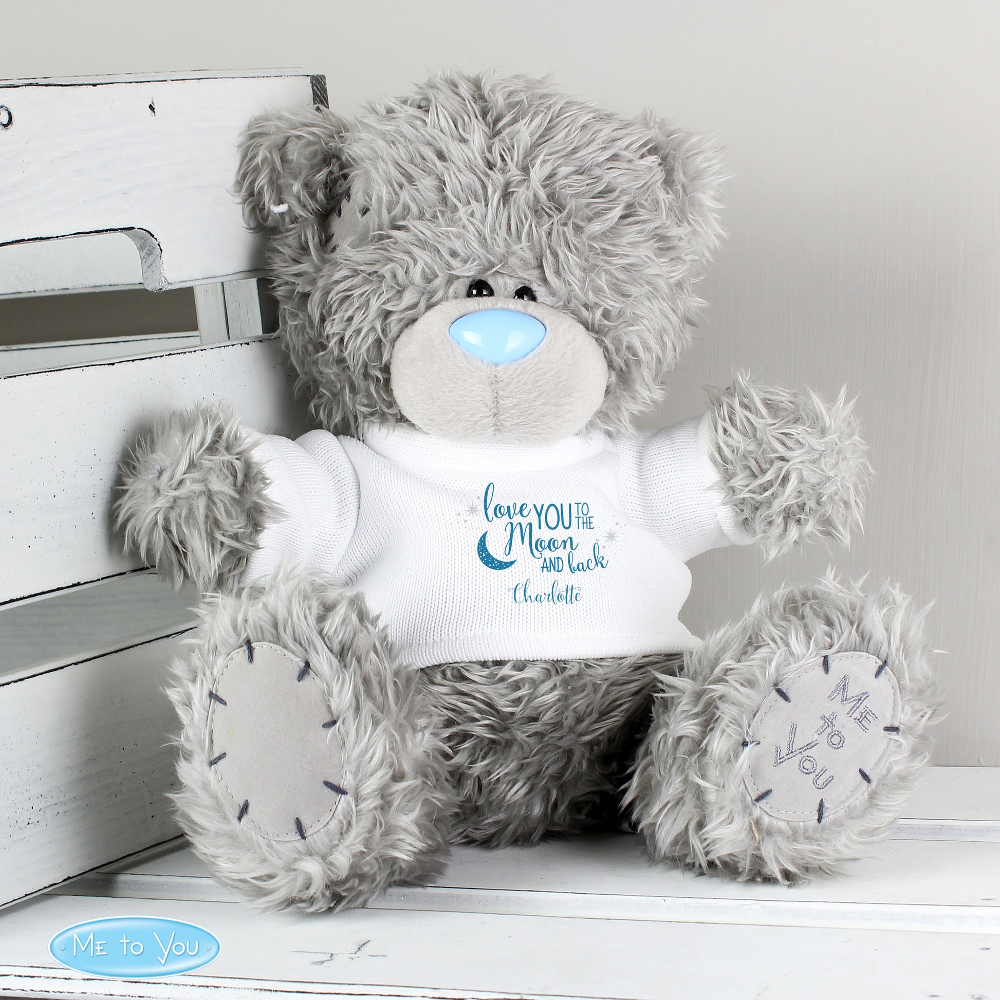 Personalised Me to You Bear 'To the Moon and Back' - Plush Soft Toy - Inspired Creative Gifts