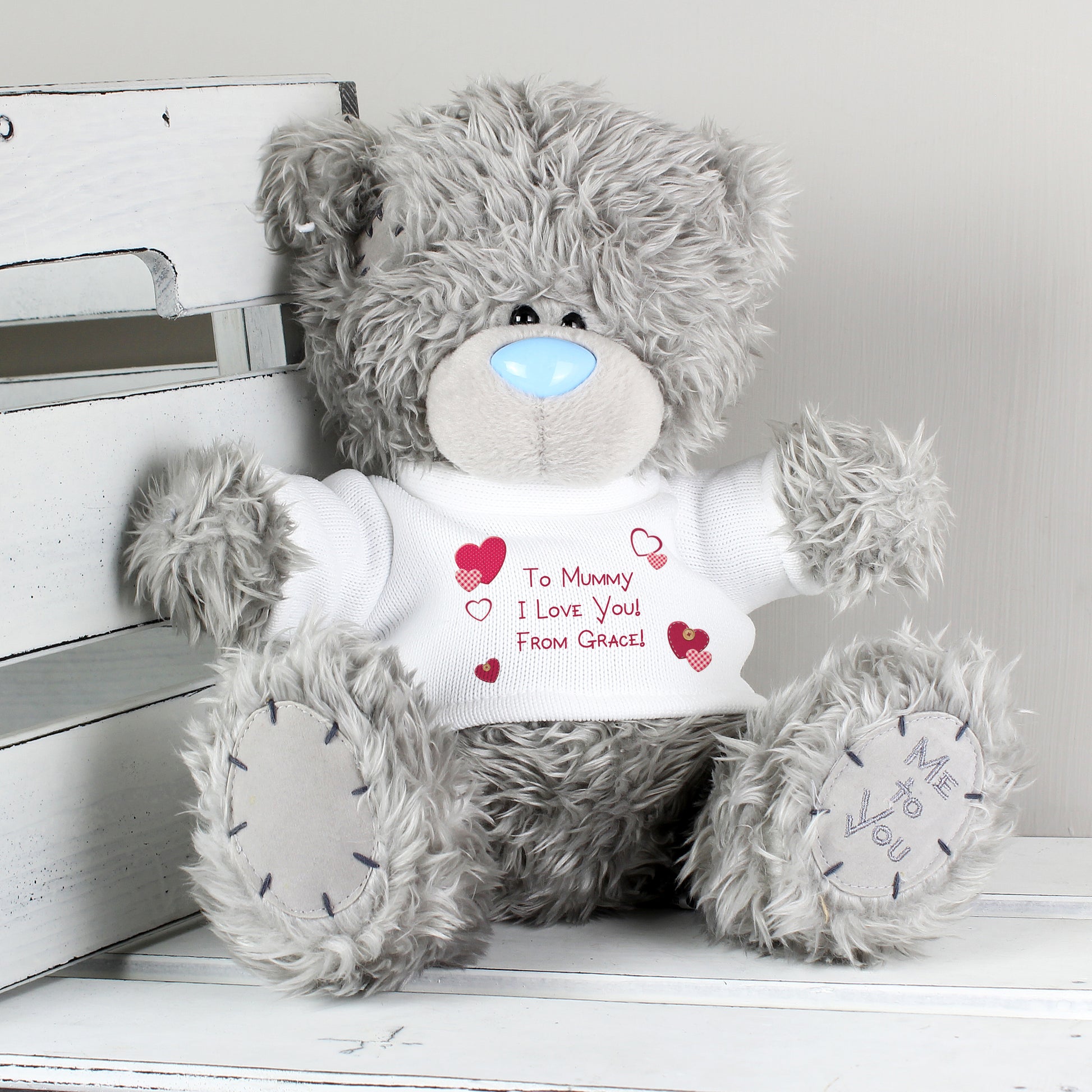 Personalised Me to You Bear Hearts - Plush Soft Toy - Inspired Creative Gifts
