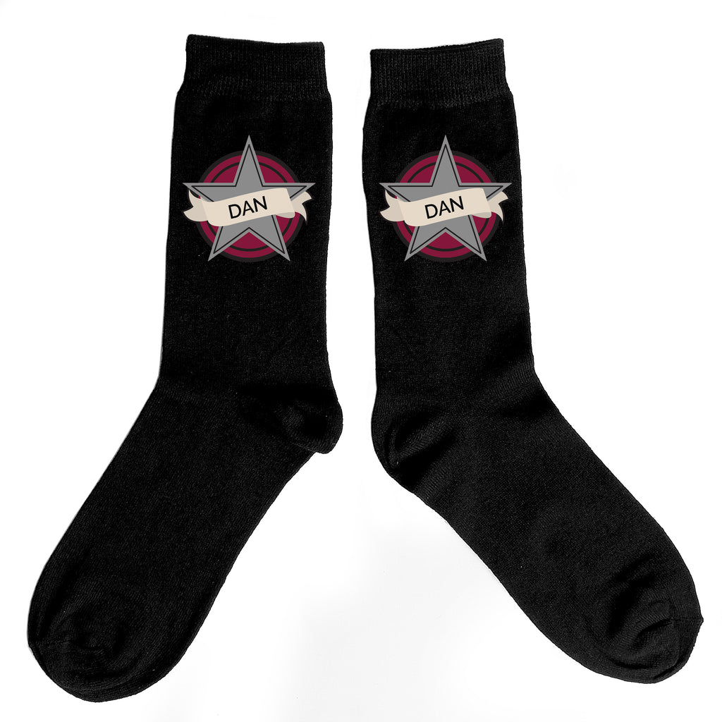 Personalised Star Men's Socks | Clothing | Inspired Creative Gifts