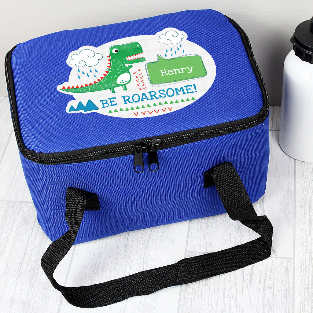 Personalised 'Be Roarsome' Dinosaur Lunch Bag | Textiles | Inspired Creative Gifts