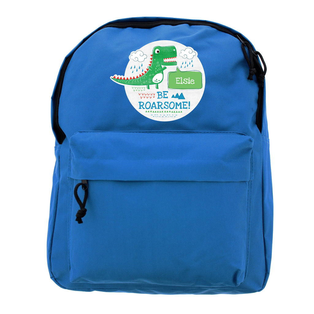 Personalised 'Be Roarsome' Dinosaur Backpack | Textiles | Inspired Creative Gifts