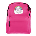 Personalised Unicorn Pink Backpack | Textiles