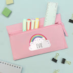Personalised Rainbow Pink Pencil Case | Stationery & Pens | Birthday Gift