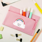 Personalised Rainbow Pink Pencil Case | Stationery & Pens | Birthday Gift