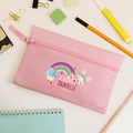 Personalised Cute Bunny Pink Pencil Case | Stationery & Pens