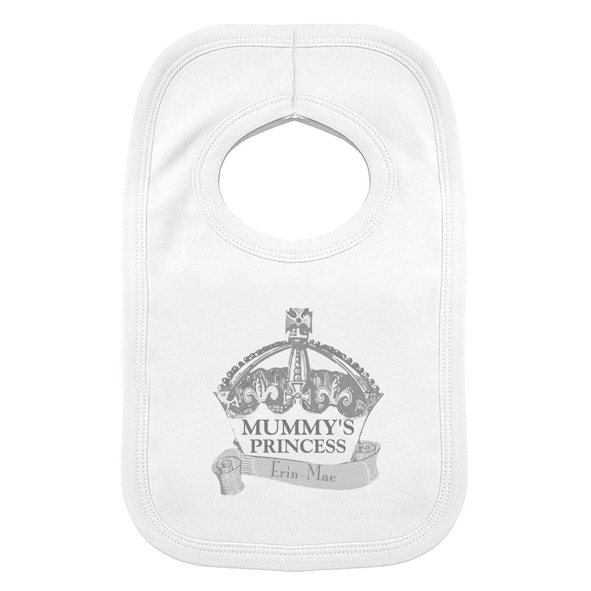 Personalised Royal Crown Bib | Mealtime Essentials | Inspired Creative Gifts