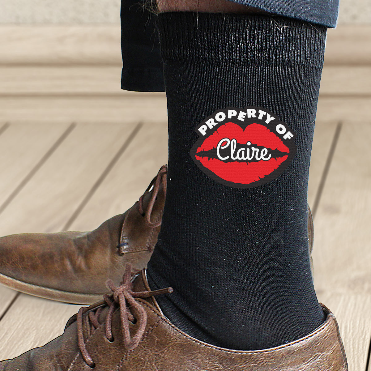 Personalised Property Of Mens Socks | Clothing | Valentine's Day Gift
