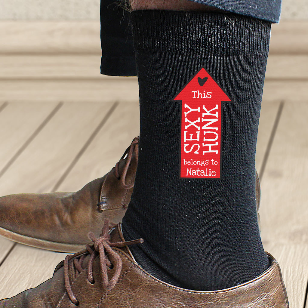Personalised Sexy Hunk Mens Socks | Valentine's Day Gift