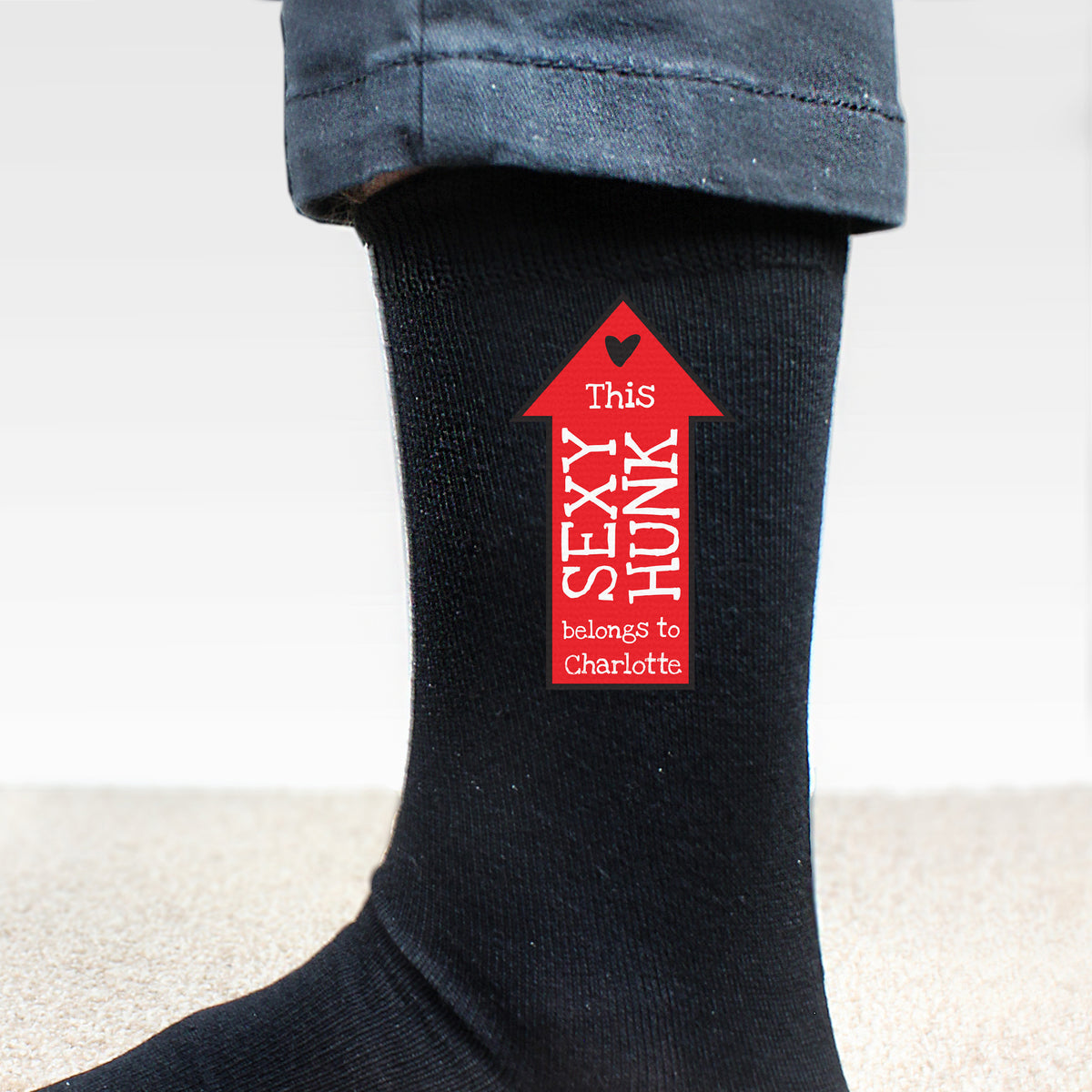 Personalised Sexy Hunk Mens Socks | Valentine's Day Gift