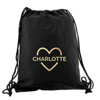 Personalised Gold Heart Kit Bag | Textiles | Inspired Creative Gifts