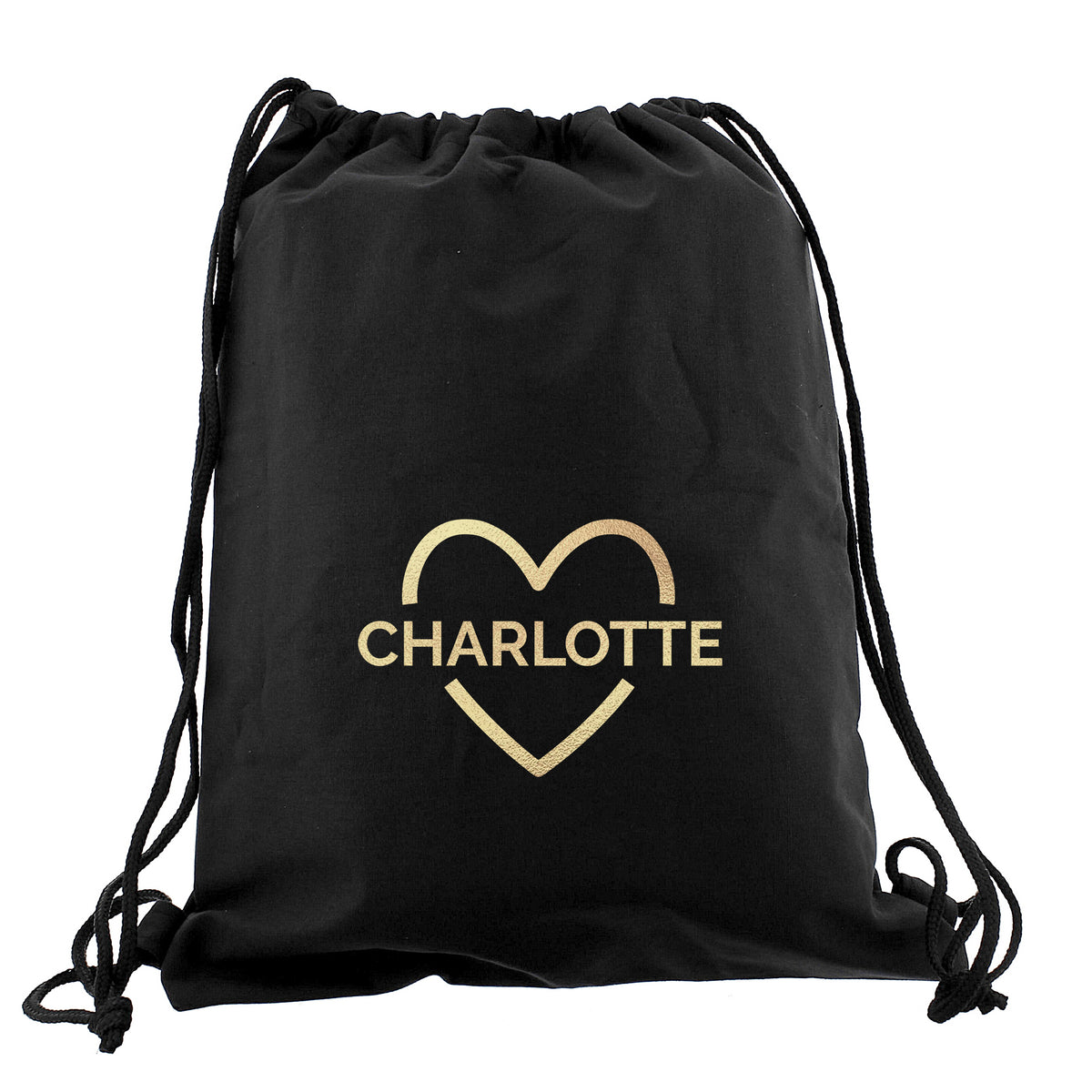 Personalised Gold Heart Kit Bag | Textiles | Inspired Creative Gifts