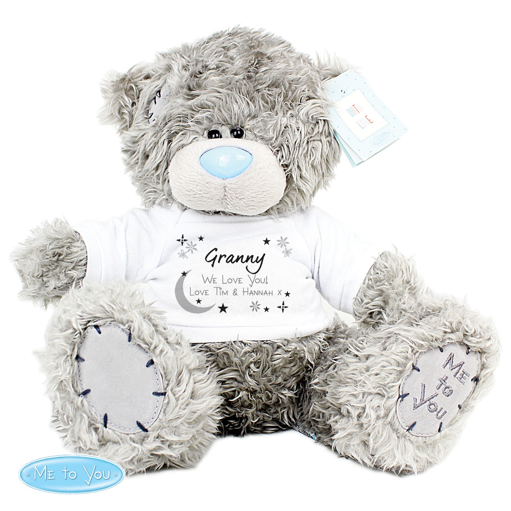 Personalised Moon & Stars Me To You Bear - Plush Soft Toy - Inspired Creative Gifts