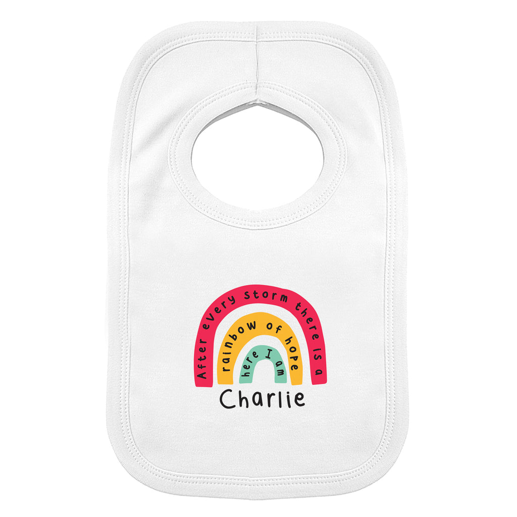Personalised Rainbow Bib | Textiles
