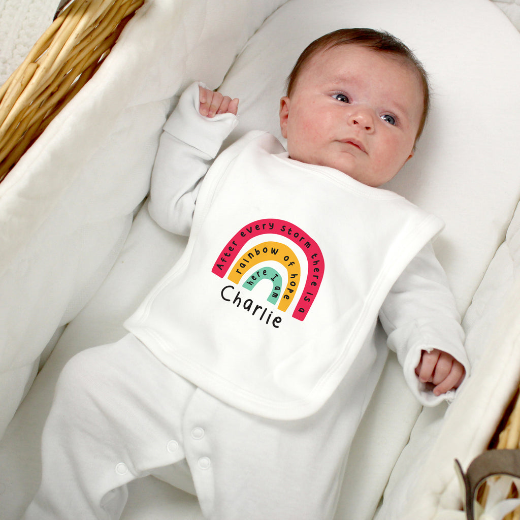 Personalised Rainbow Bib | Textiles