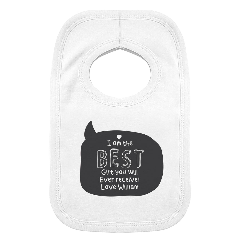 Personalised Speech Bubble Bib | Mealtime Essentials | Inspired Creative Gifts