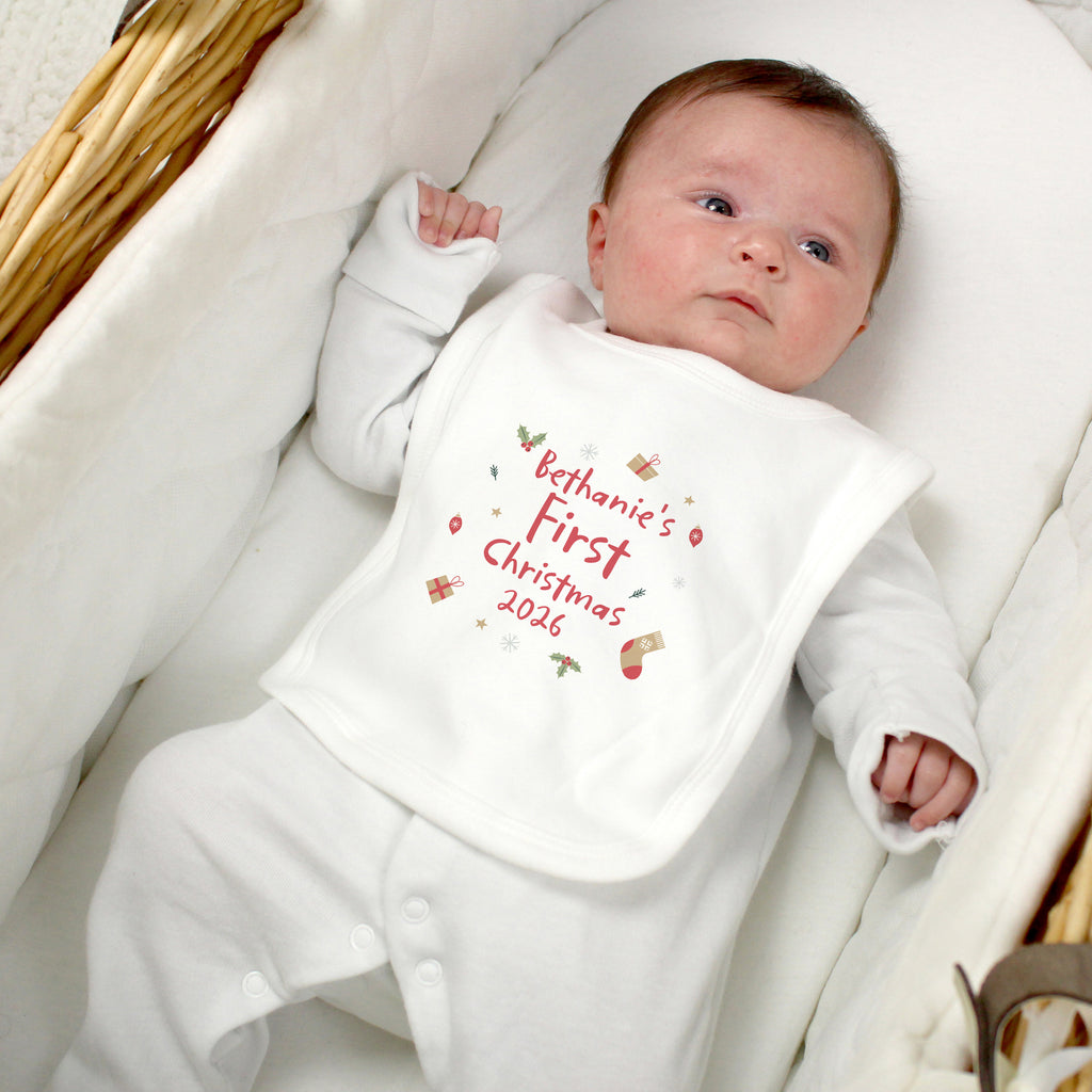 Personalised First Christmas Bib | Christmas Gift