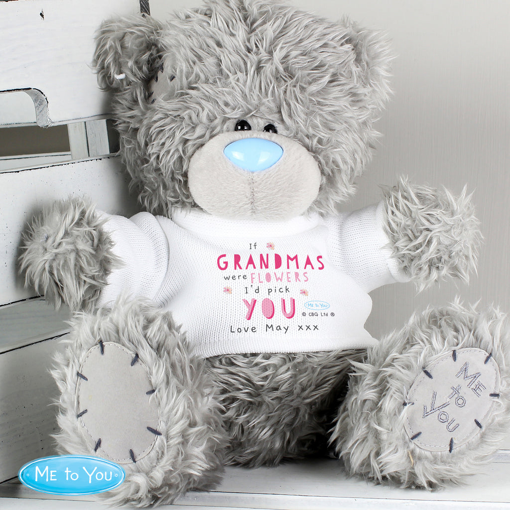 Personalised Me To You If...Were Flowers Bear - Plush Soft Toy - Inspired Creative Gifts