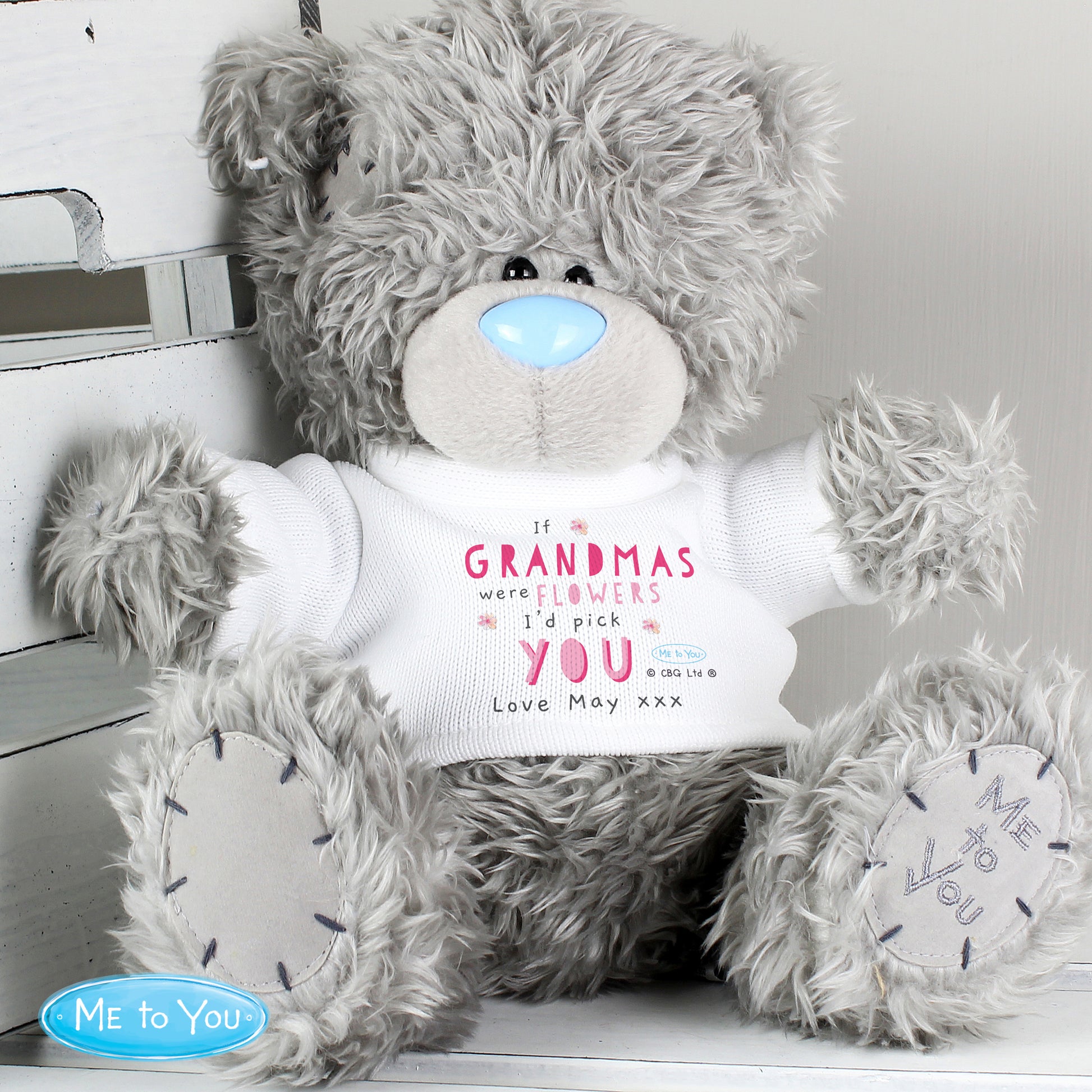 Personalised Me To You If...Were Flowers Bear - Plush Soft Toy - Inspired Creative Gifts