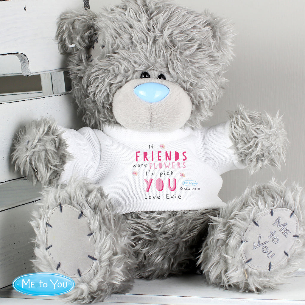 Personalised Me To You If...Were Flowers Bear - Plush Soft Toy - Inspired Creative Gifts