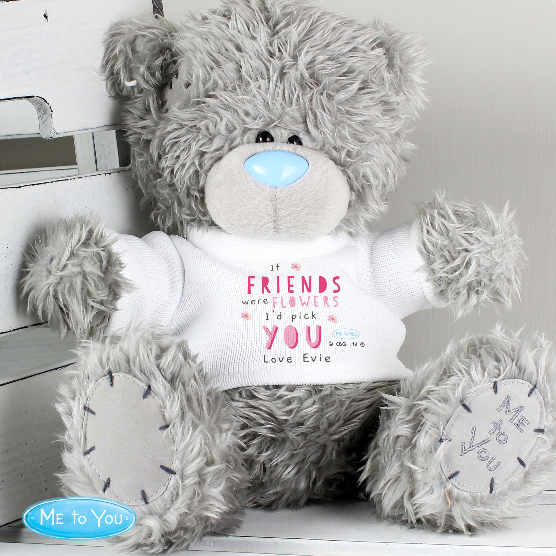 Personalised Me To You If...Were Flowers Bear - Plush Soft Toy - Inspired Creative Gifts
