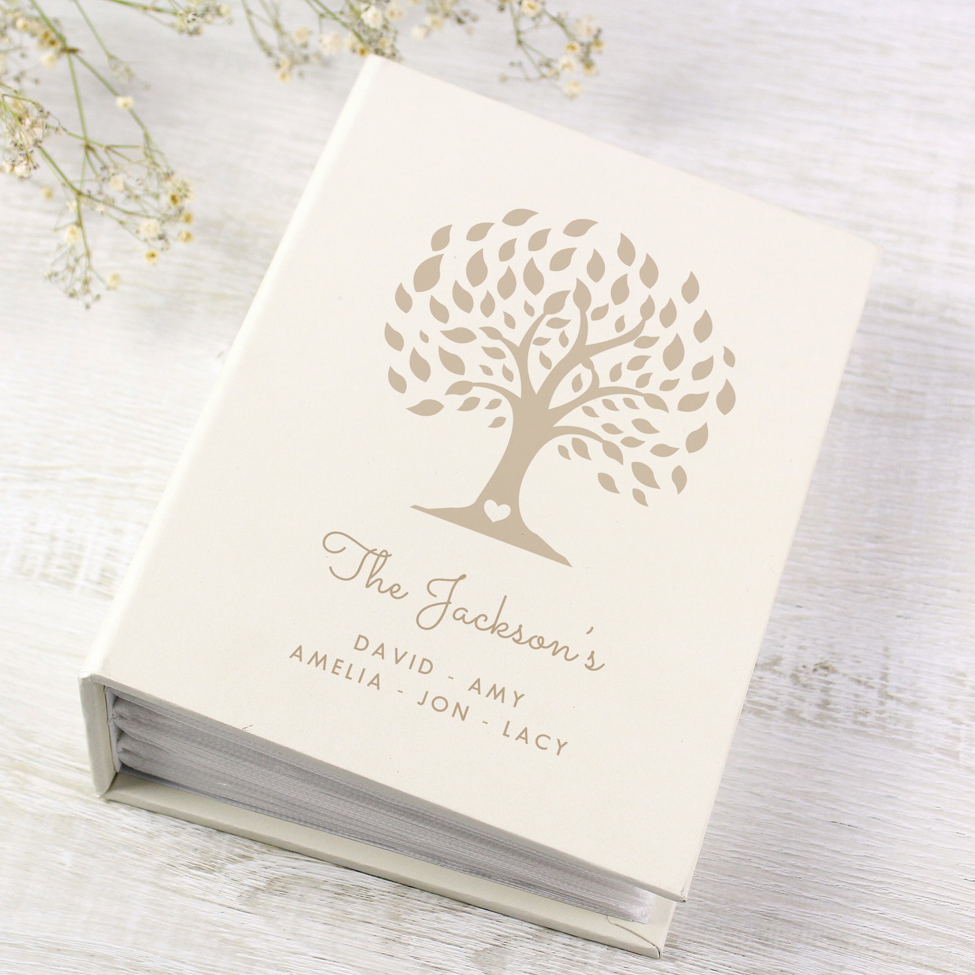 Personalised Family Tree 6x4 Photo Album with Sleeves - Inspired Creative Gifts